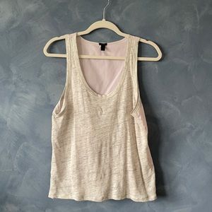 J.crew peplum back tank